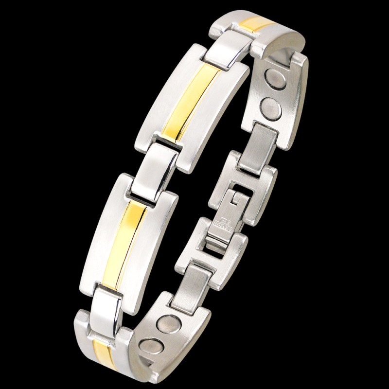 Brushed Steel Magnetic Bracelet | Stainless Steel Links | Light Years